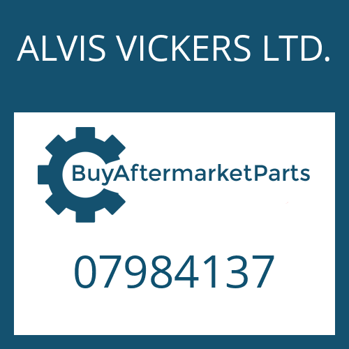 07984137 ALVIS VICKERS LTD. NEEDLE CAGE