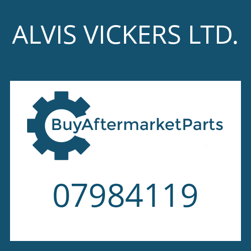 07984119 ALVIS VICKERS LTD. COMPR.SPRING