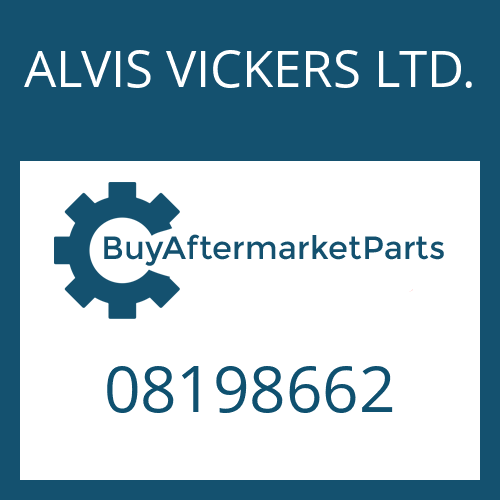 08198662 ALVIS VICKERS LTD. WASHER