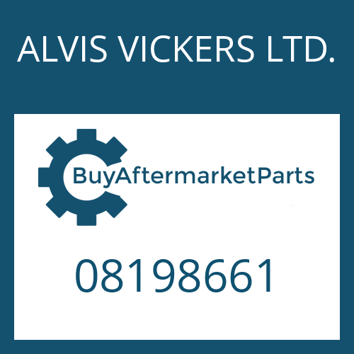 08198661 ALVIS VICKERS LTD. WASHER