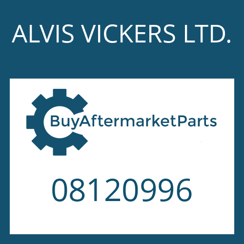 08120996 ALVIS VICKERS LTD. COVER PLATE