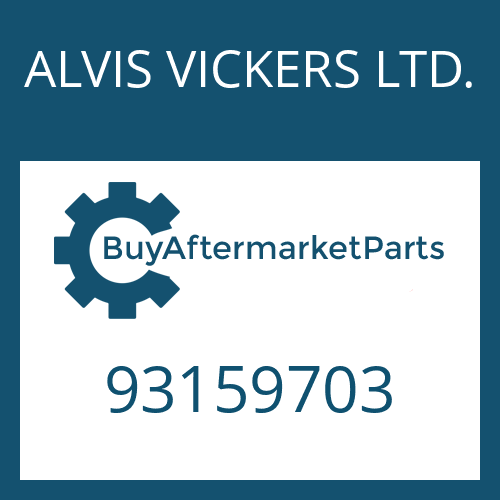 93159703 ALVIS VICKERS LTD. CYLINDRICAL PIN