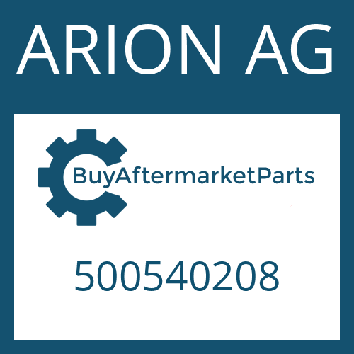 500540208 ARION AG PUMP WHEEL