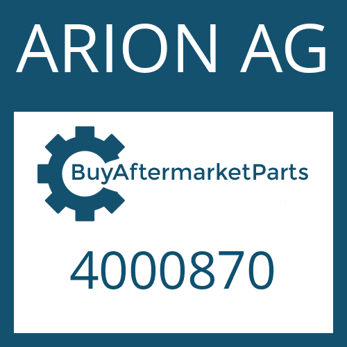 4000870 ARION AG RETAINING RING