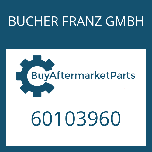 60103960 BUCHER FRANZ GMBH WASHER