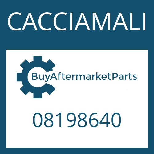 08198640 CACCIAMALI SPACER WASHER