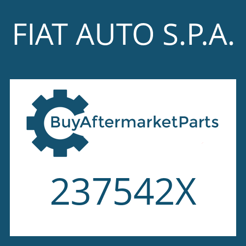 237542X FIAT AUTO S.P.A. SHIM RING