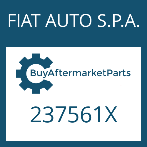 237561X FIAT AUTO S.P.A. SHIM RING