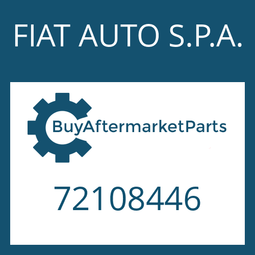 72108446 FIAT AUTO S.P.A. WASHER