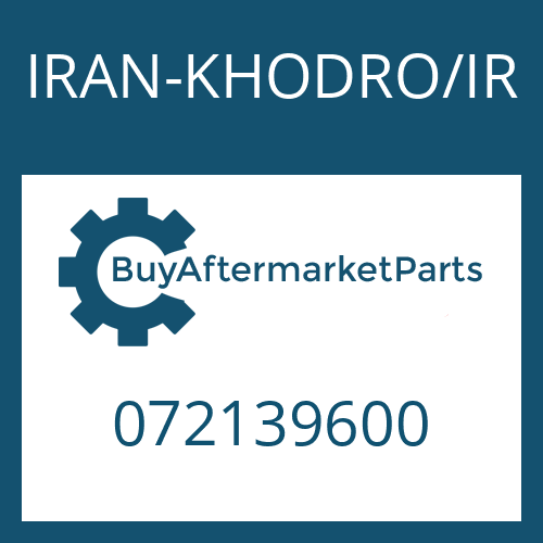 072139600 IRAN-KHODRO/IR CONSOLE