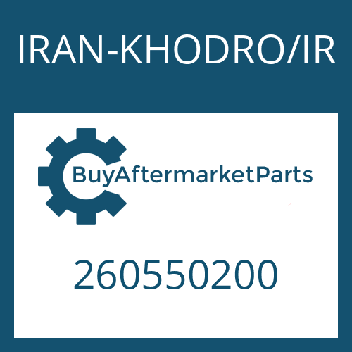 260550200 IRAN-KHODRO/IR SHAFT SEAL