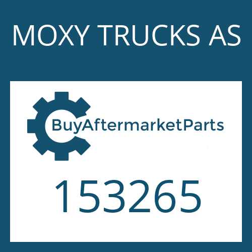 153265 MOXY TRUCKS AS THRUST WASHER