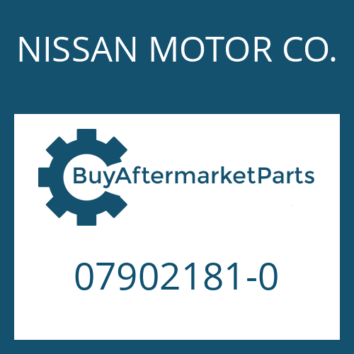 07902181-0 NISSAN MOTOR CO. WASHER
