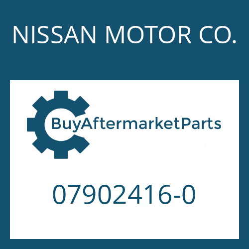 07902416-0 NISSAN MOTOR CO. WASHER