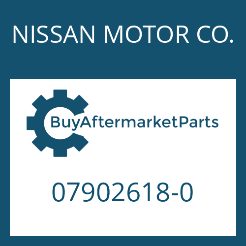 07902618-0 NISSAN MOTOR CO. WASHER