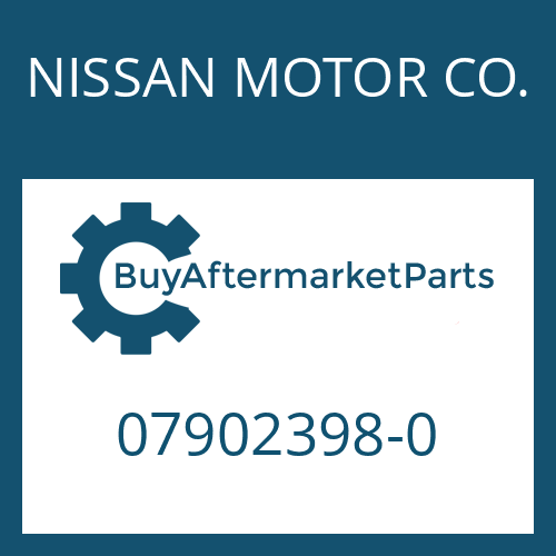 07902398-0 NISSAN MOTOR CO. WASHER