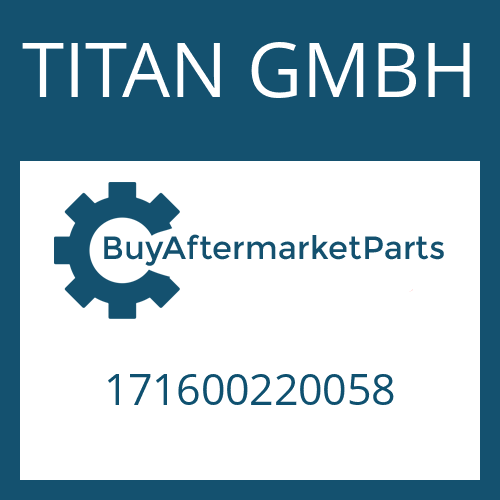 171600220058 TITAN GMBH SLOTTED NUT