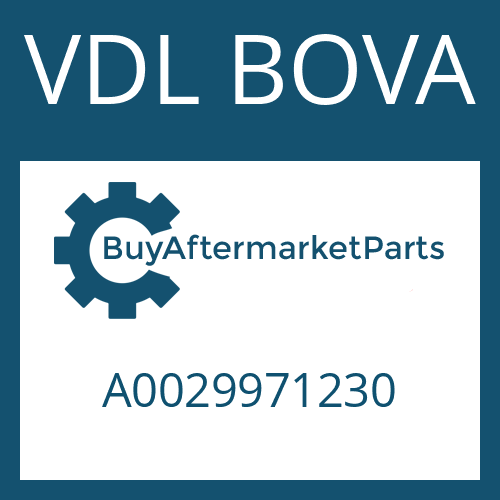 A0029971230 VDL BOVA SCREW PLUG