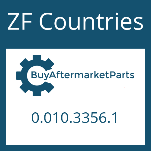 0.010.3356.1 ZF Countries CAP SCREW