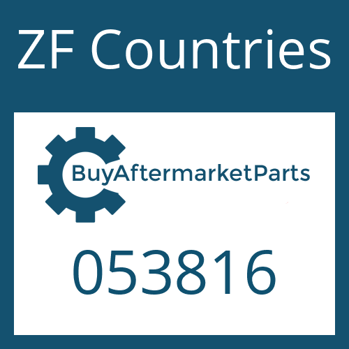 053816 ZF Countries THRUST WASHER