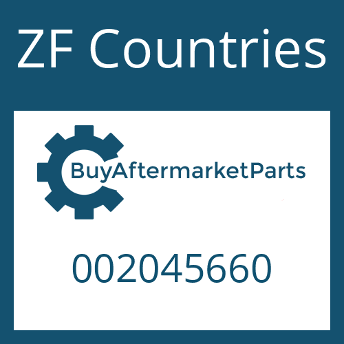 002045660 ZF Countries WASHER