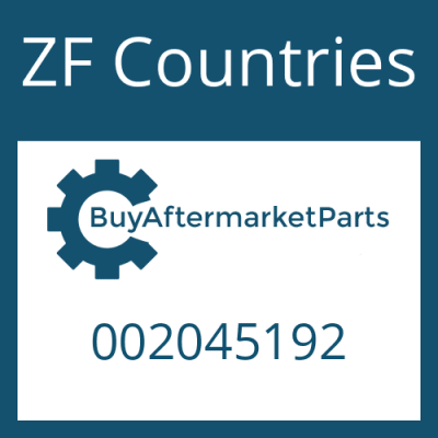 002045192 ZF Countries SPACER WASHER