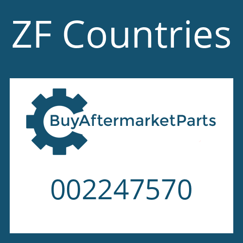 002247570 ZF Countries SPACER WASHER