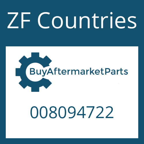 008094722 ZF Countries O-RING