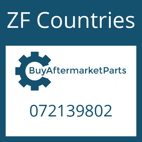 072139802 ZF Countries O-RING