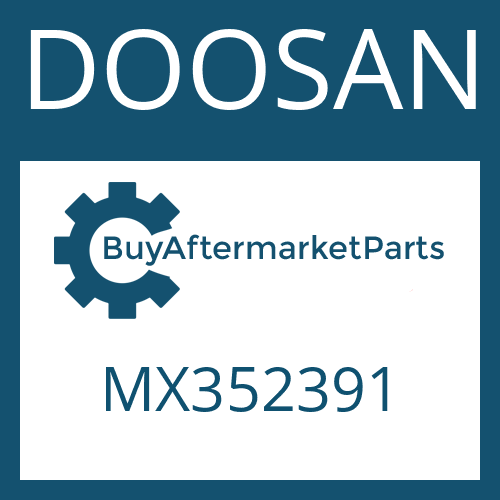 MX352391 DOOSAN REDUCTION VALVE