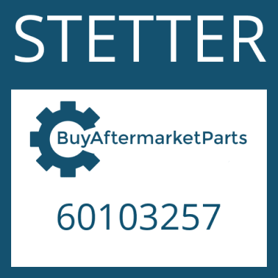 60103257 STETTER VALVE BLOCK