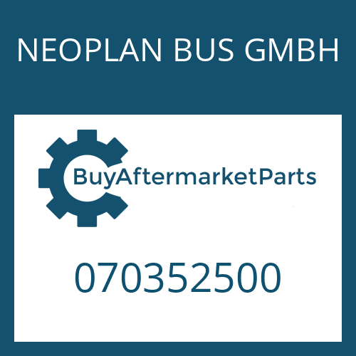 070352500 NEOPLAN BUS GMBH PLUG