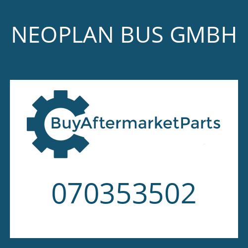 070353502 NEOPLAN BUS GMBH TENSION SPRING