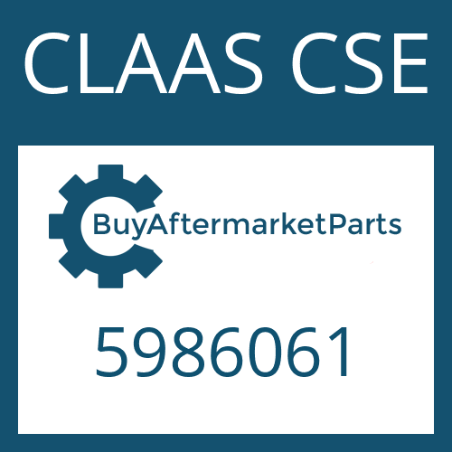 5986061 CLAAS CSE GASKET