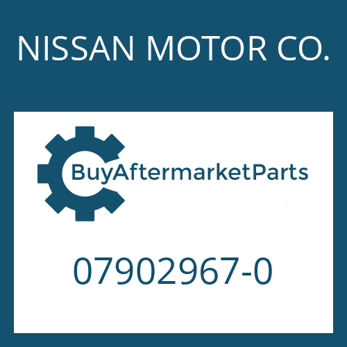 07902967-0 NISSAN MOTOR CO. WASHER