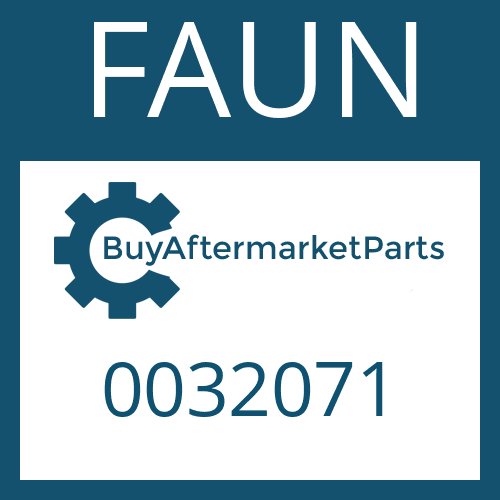 0032071 FAUN RETAINING RING