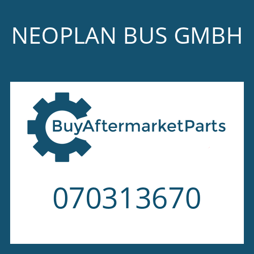 070313670 NEOPLAN BUS GMBH CIRCLIP