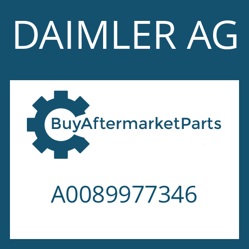 A0089977346 DAIMLER AG SHAFT SEAL