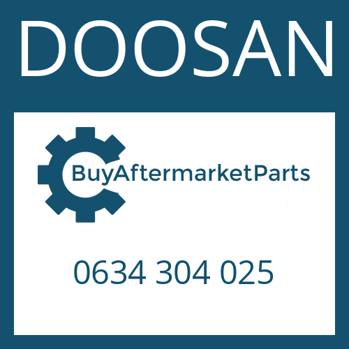 0634 304 025 DOOSAN O-RING