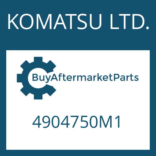 4904750M1 KOMATSU LTD. O-RING