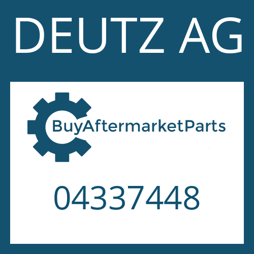 04337448 DEUTZ AG O-RING