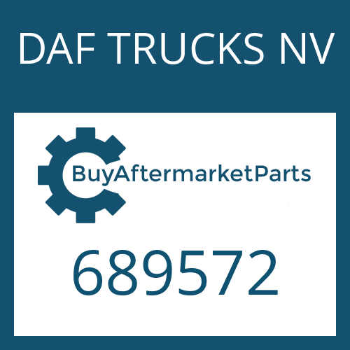 689572 DAF TRUCKS NV O-RING