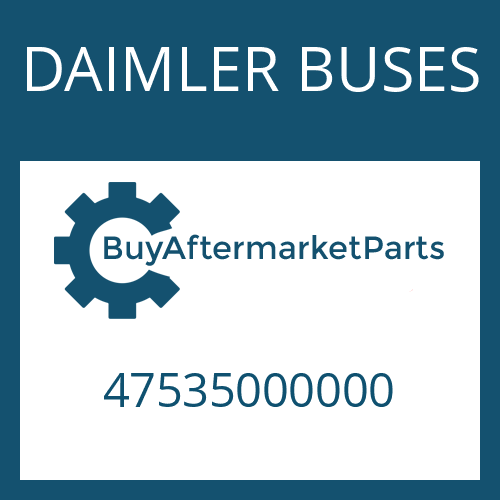 47535000000 DAIMLER BUSES O-RING