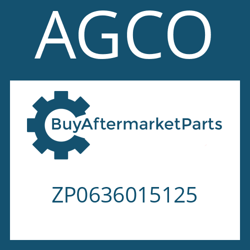 ZP0636015125 AGCO HEXAGON SCREW