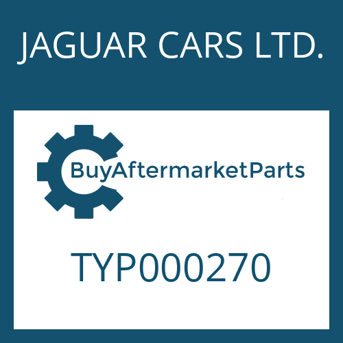 TYP000270 JAGUAR CARS LTD. HEXAGON SCREW