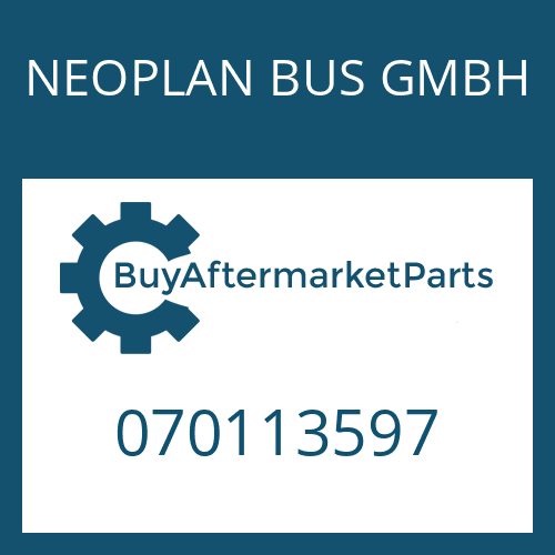 070113597 NEOPLAN BUS GMBH SCREW PLUG