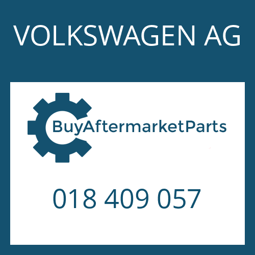 VOLKSWAGEN AG 018 409 057 - SCREW PLUG for Heavy Equipment