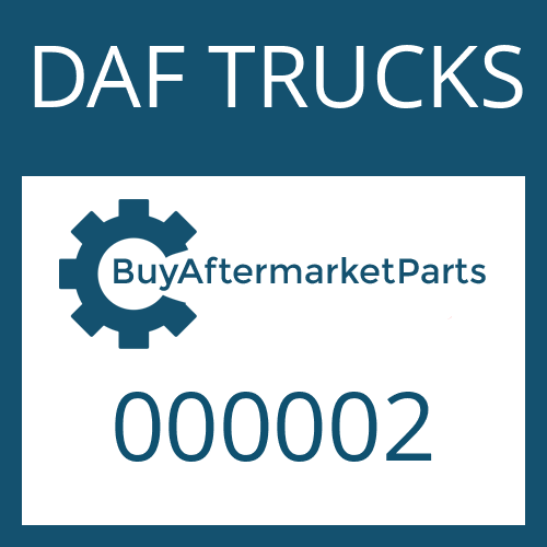 000002 DAF TRUCKS PLUG