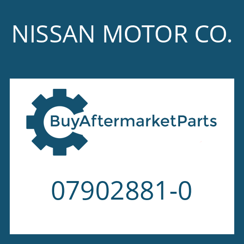 07902881-0 NISSAN MOTOR CO. SEALING RING