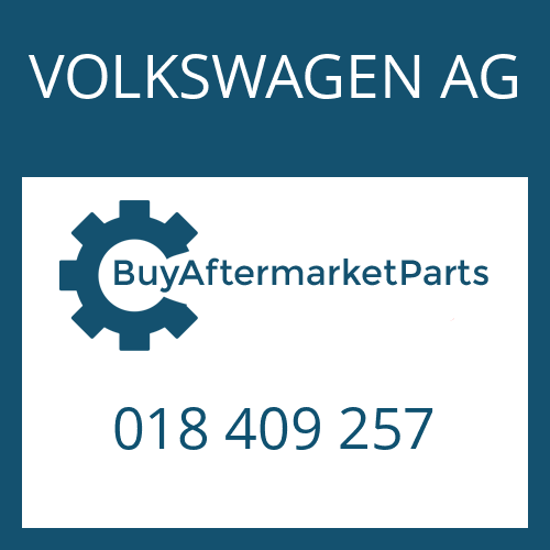 018 409 257 VOLKSWAGEN AG TAB WASHER